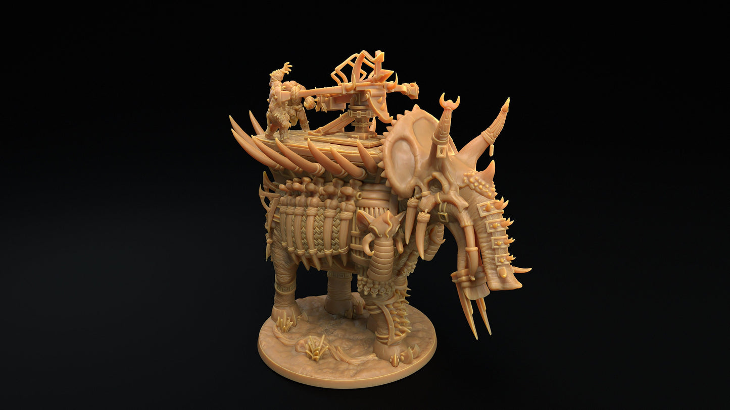 The Skull Grinder | Dragon Trappers Lodge | The Simiax Legions | 32mm Scale Resin Printed Tabletop RPG Figures For DND 5E and OPR