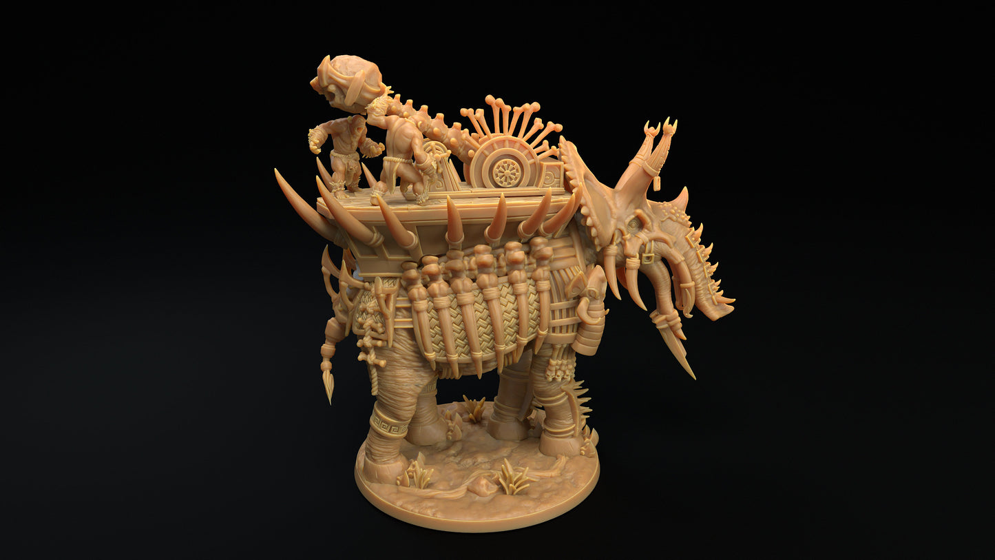 The Skull Grinder | Dragon Trappers Lodge | The Simiax Legions | 32mm Scale Resin Printed Tabletop RPG Figures For DND 5E and OPR