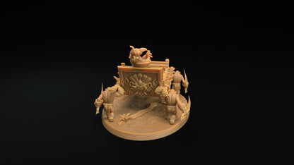 Bobokai Palanquin | Dragon Trappers Lodge | The Simiax Legions | 32mm Scale Resin Printed Tabletop RPG Figures For DND 5E and OPR