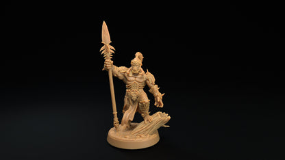 Gor'kul Silverback Hero | Dragon Trappers Lodge | The Simiax Legions | 32mm Scale Resin Printed Tabletop RPG Figures For DND 5E and OPR