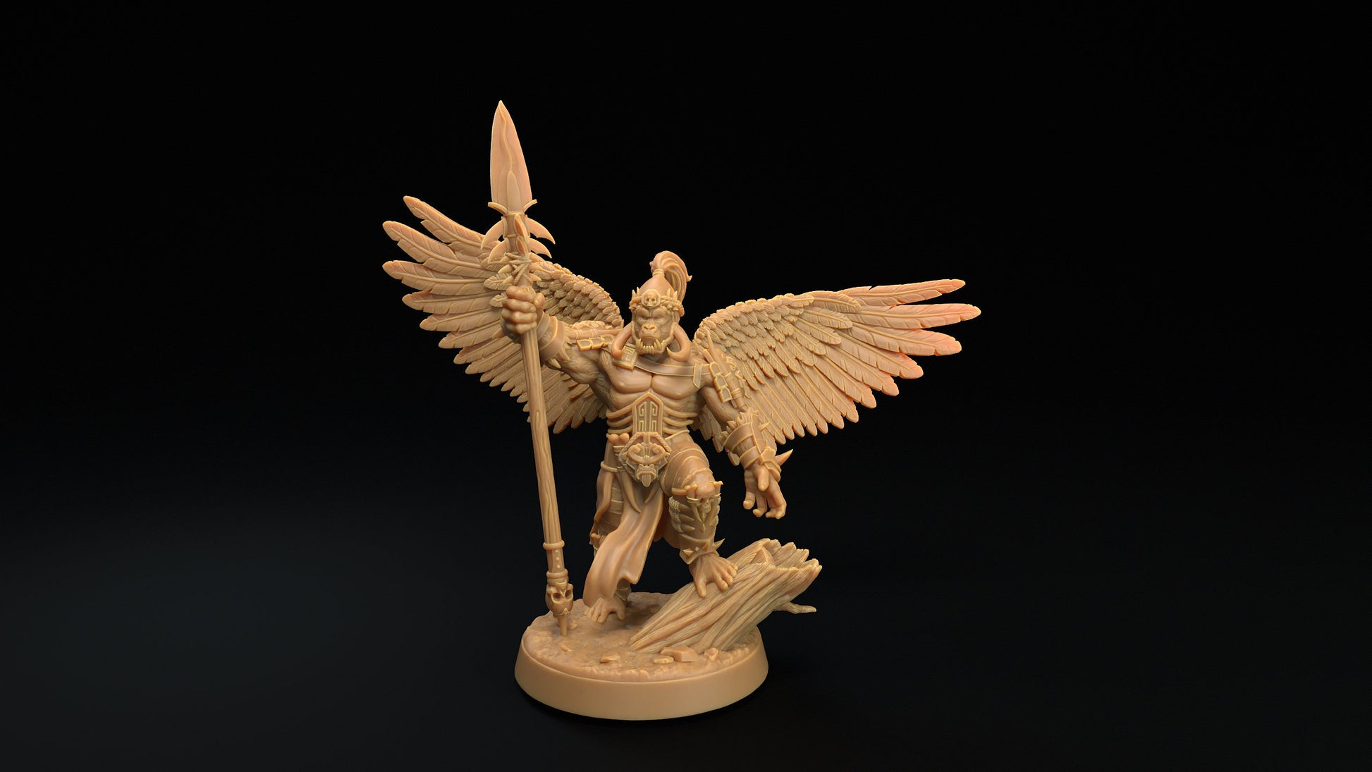 Gor'kul Silverback Hero | Dragon Trappers Lodge | The Simiax Legions | 32mm Scale Resin Printed Tabletop RPG Figures For DND 5E and OPR