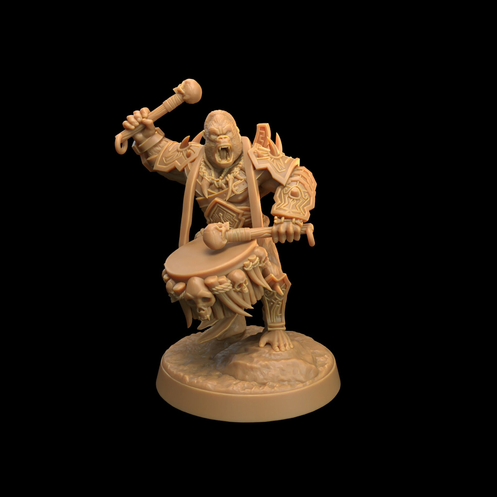 Gor'Kul Command Group | Dragon Trappers Lodge | The Simiax Legions | 32mm Scale Resin Printed Tabletop RPG Figures For DND 5E and OPR