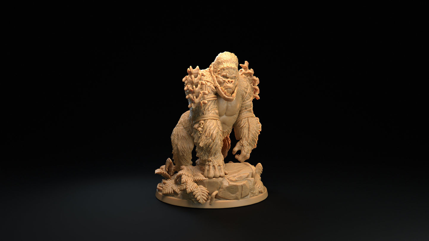 Giant Apes Set | Dragon Trappers Lodge | The Simiax Legions | 32mm Scale Resin Printed Tabletop RPG Figures For DND 5E and OPR