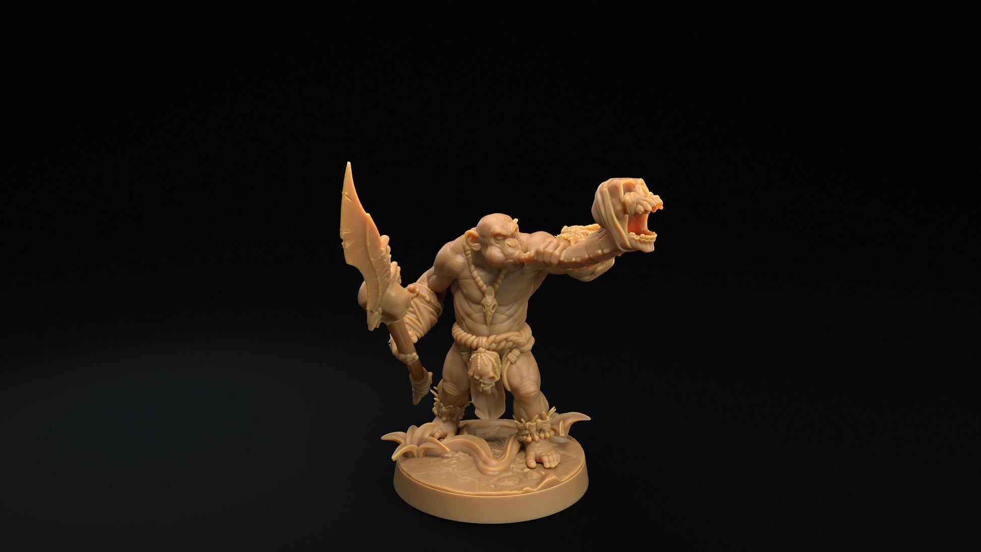 Bobokai Command Group Set | Dragon Trappers Lodge | The Simiax Legions | 32mm Scale Resin Printed Tabletop RPG Figures For DND 5E and OPR
