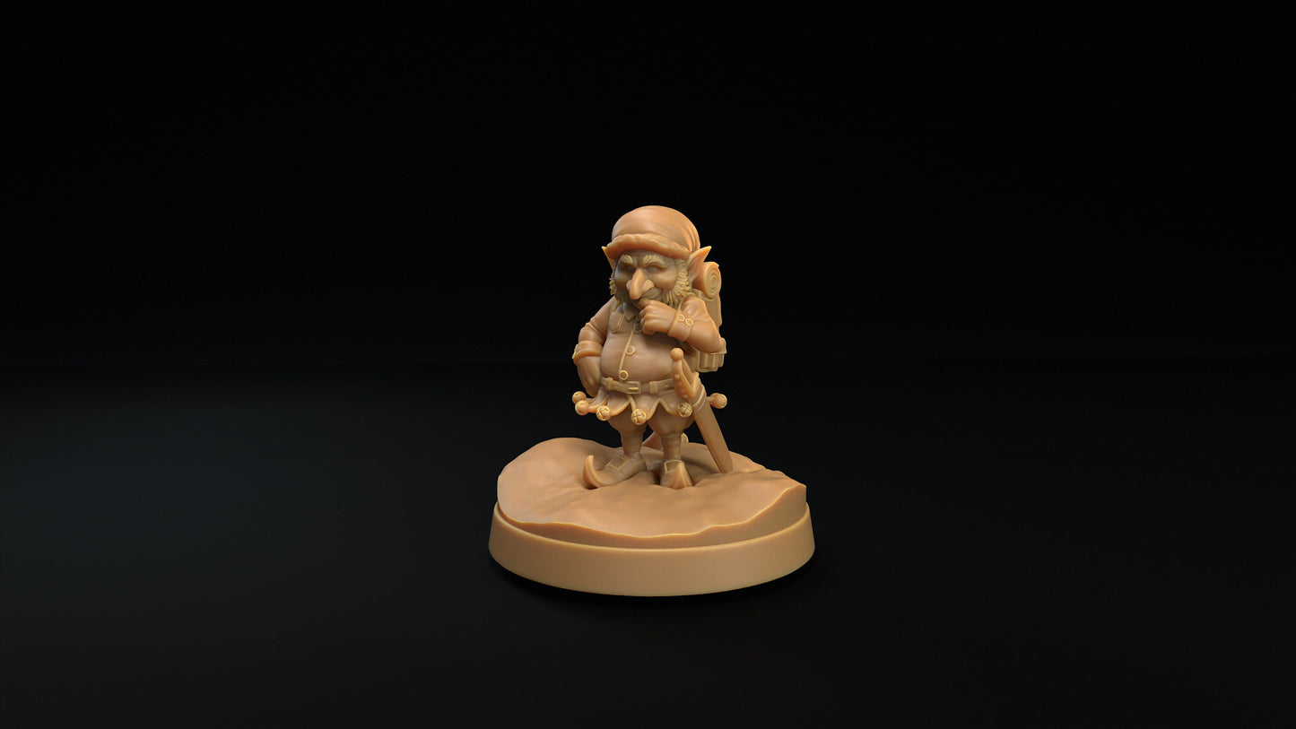 Christmas Elf Set | Dragon Trappers Lodge | Winter Advent Calendar | 32mm Scale Resin Printed Tabletop RPG Figure For DND 5E and OPR