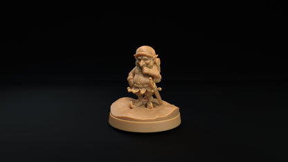 Christmas Elf Set | Dragon Trappers Lodge | Winter Advent Calendar | 32mm Scale Resin Printed Tabletop RPG Figure For DND 5E and OPR