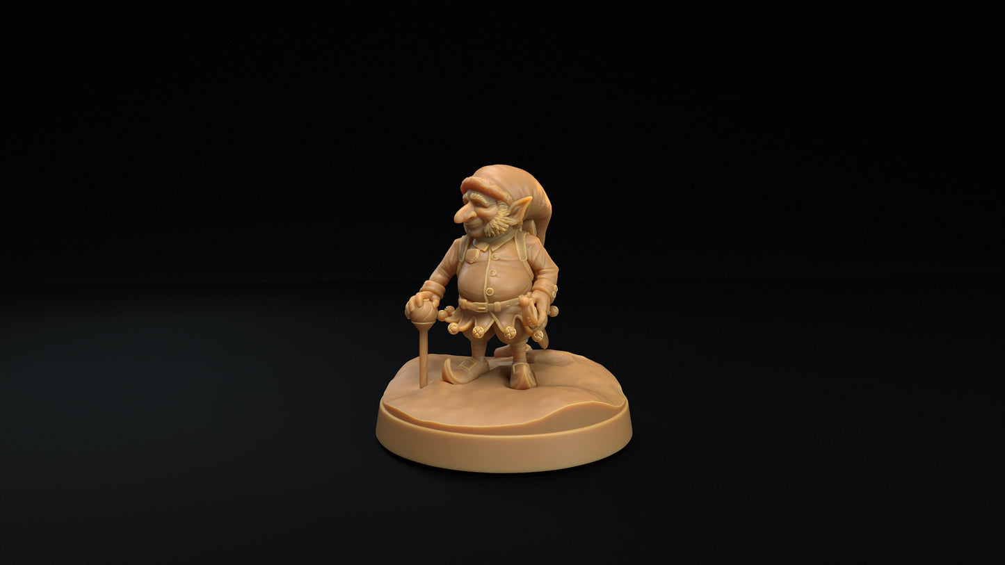 Christmas Elf Set | Dragon Trappers Lodge | Winter Advent Calendar | 32mm Scale Resin Printed Tabletop RPG Figure For DND 5E and OPR