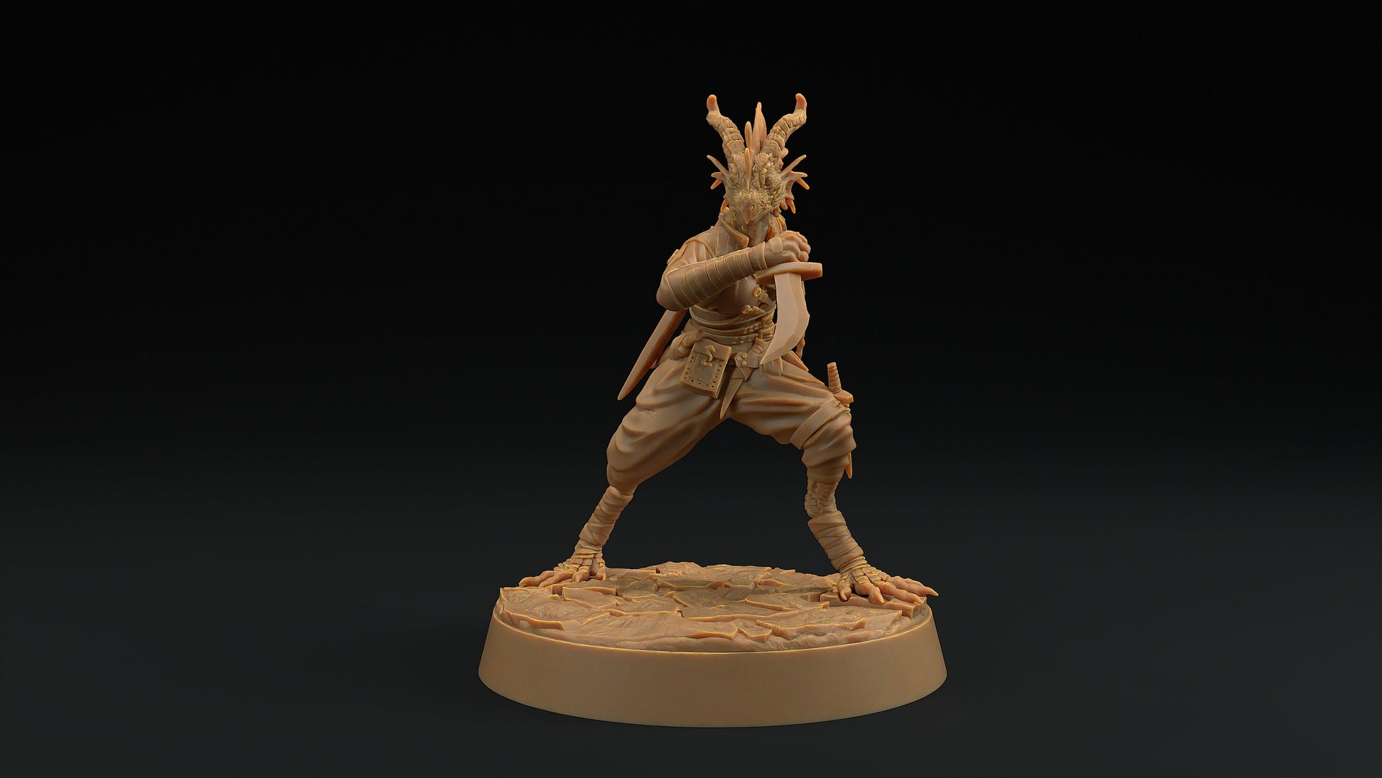 Nyxia Shadowblade | Dragon Trappers Lodge | Draconic Hero | Rogue Dragonborn | 32mm Scale Resin Printed Tabletop RPG Figure For DND 5E
