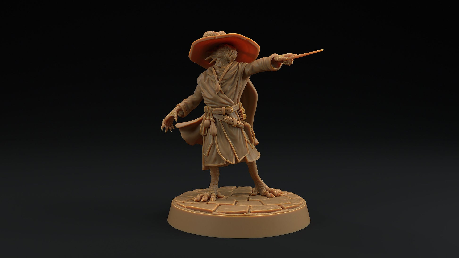 Scrymir, Draco Magus | Dragon Trappers Lodge | Draconic Hero | Wizard Dragonborn | 32mm Scale Resin Printed Tabletop RPG Figure For DND 5E