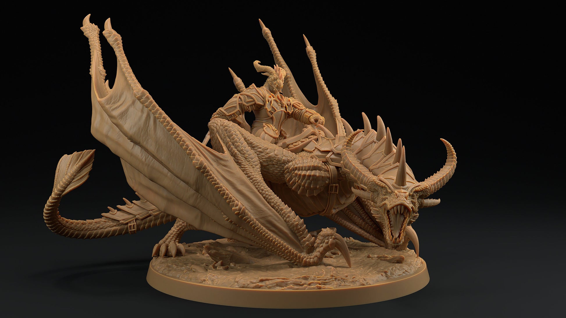 Talonheart | Dragon Trappers Lodge | Draconic Hero | Rider Dragonborn | 32mm Scale Resin Printed Tabletop RPG Figure For DND 5E