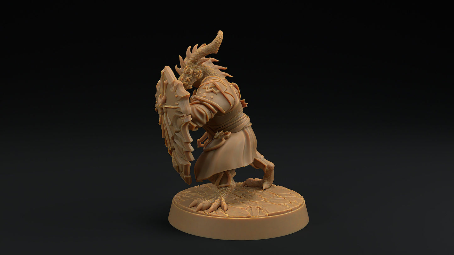 Thaedric Stormscale | Dragon Trappers Lodge | Draconic Hero | knight Dragonborn | 32mm Scale Resin Printed Tabletop RPG Figure For DND 5E