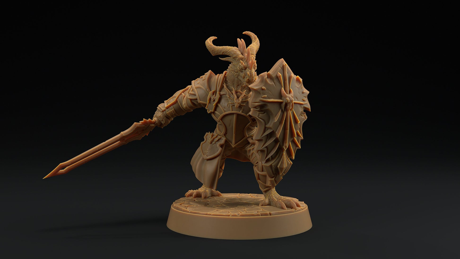Thaedric Stormscale | Dragon Trappers Lodge | Draconic Hero | knight Dragonborn | 32mm Scale Resin Printed Tabletop RPG Figure For DND 5E