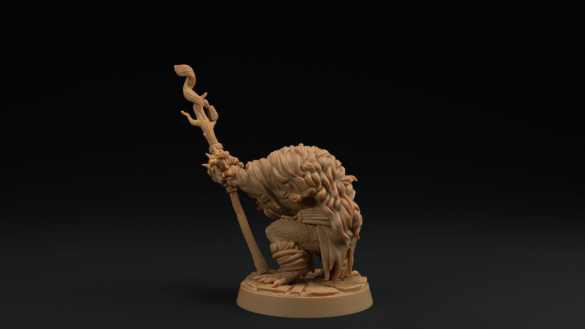Thorneclaw Primal Caller | Dragon Trappers Lodge | Draconic Hero | Shaman Dragonborn | 32mm Scale Resin Printed Tabletop RPG Figure For DND