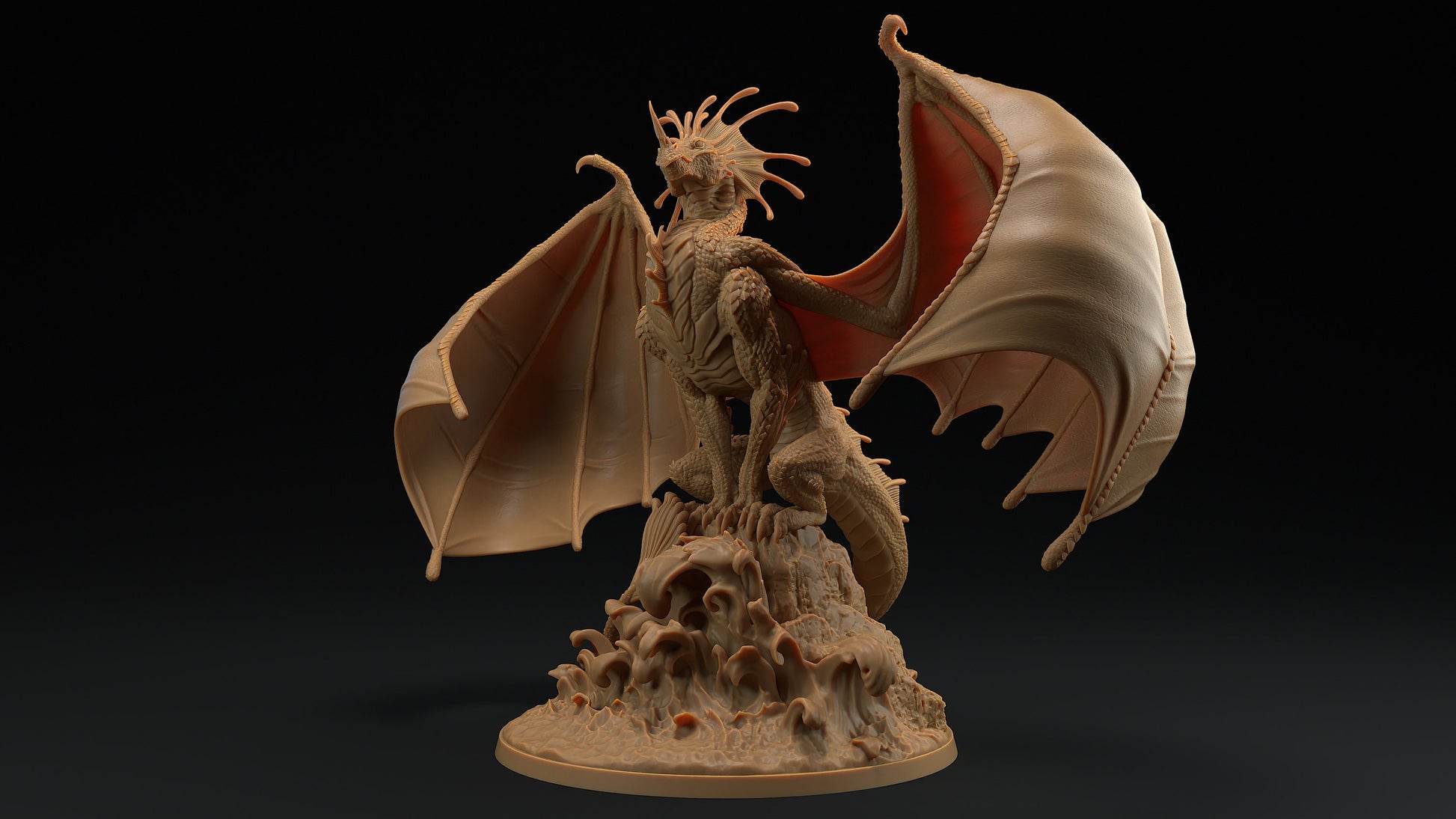 Vellithrax | Dragon Trappers Lodge | Draconic Tyrant | Tempest Storm Dragon | 32mm Scale Resin Printed Tabletop RPG Figure For DND 5E