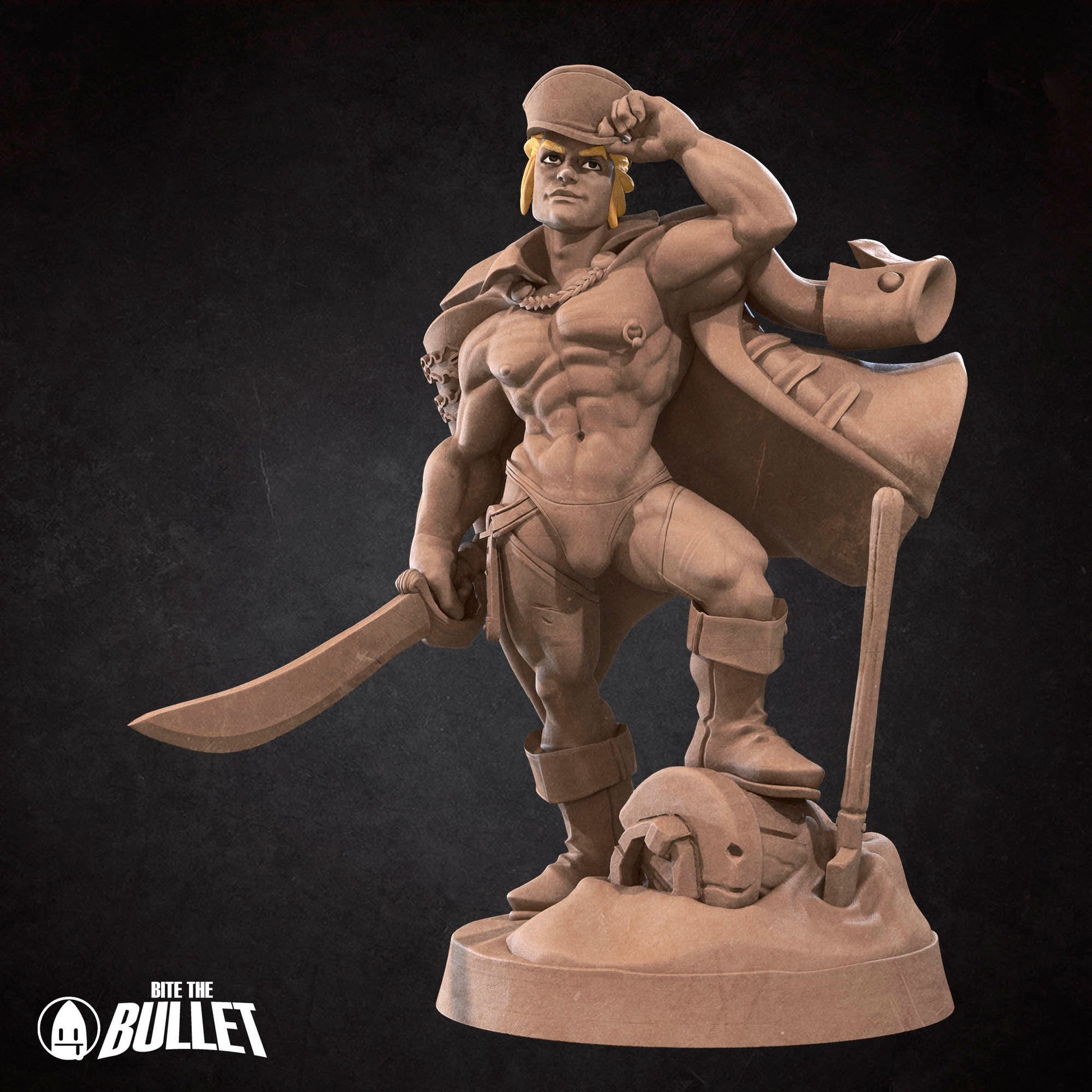 Exotic Marine | Bite The Bullet | Bullet Town Fishing Village | 35mm Scale Resin Printed Tabletop RPG Miniature Figures For DND 5E