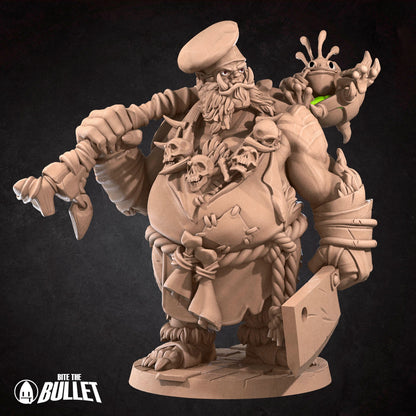 Ogre Chef | Bite The Bullet | Bullet Town Fishing Village | 35mm Scale Resin Printed Tabletop RPG Miniature Figures For DND 5E