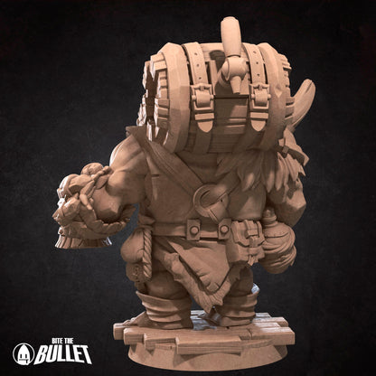 Walrus Mead Vendor | Bite The Bullet | Bullet Town Fishing Village | 35mm Scale Resin Printed Tabletop RPG Miniature Figures For DND 5E