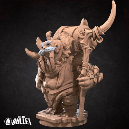 Walrus Mead Vendor | Bite The Bullet | Bullet Town Fishing Village | 35mm Scale Resin Printed Tabletop RPG Miniature Figures For DND 5E