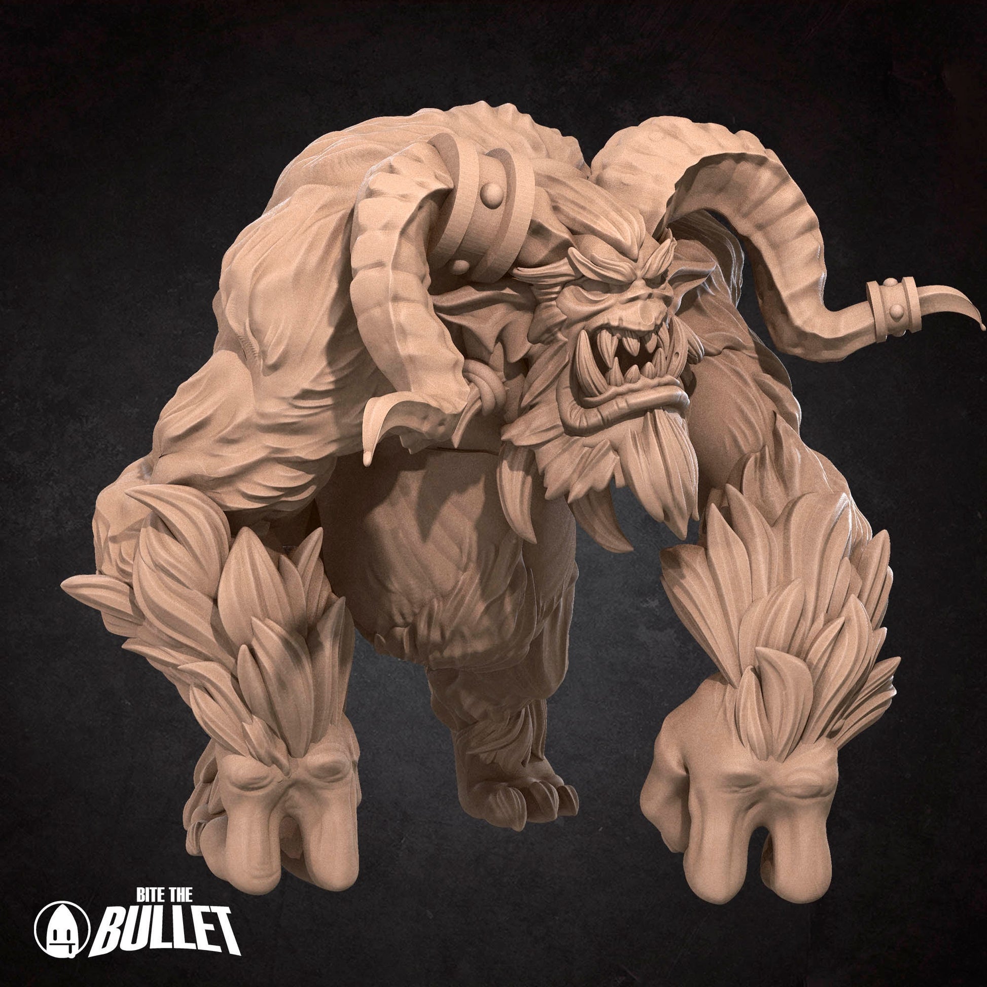 Yeti Monster | Bite The Bullet | Bullet Town Fishing Village | 35mm Scale Resin Printed Tabletop RPG Miniature Figures For DND 5E