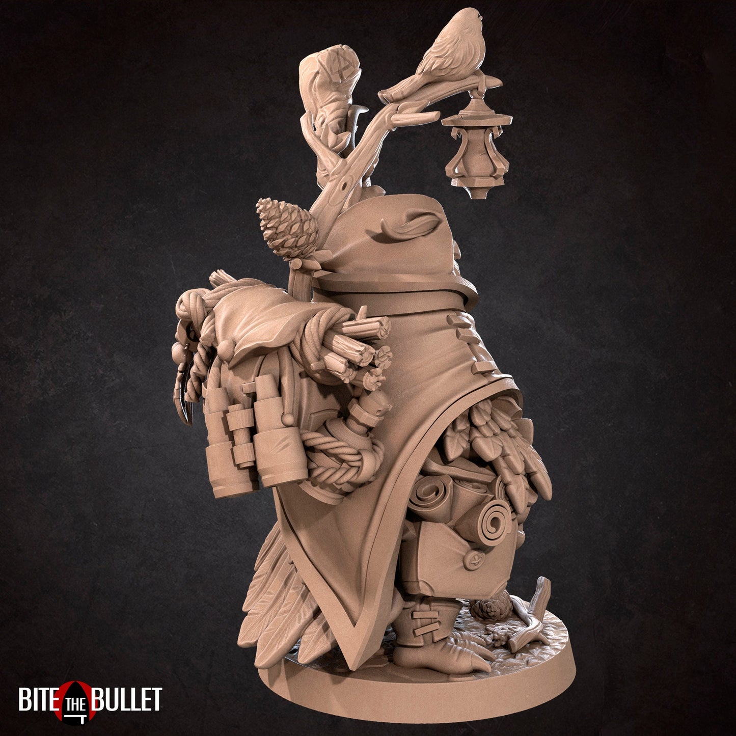 Forest Keeper Owlfolk | Bite The Bullet | Bullet Town Christmas | 35mm Scale Resin Printed Tabletop RPG Miniature Figures For DND 5E