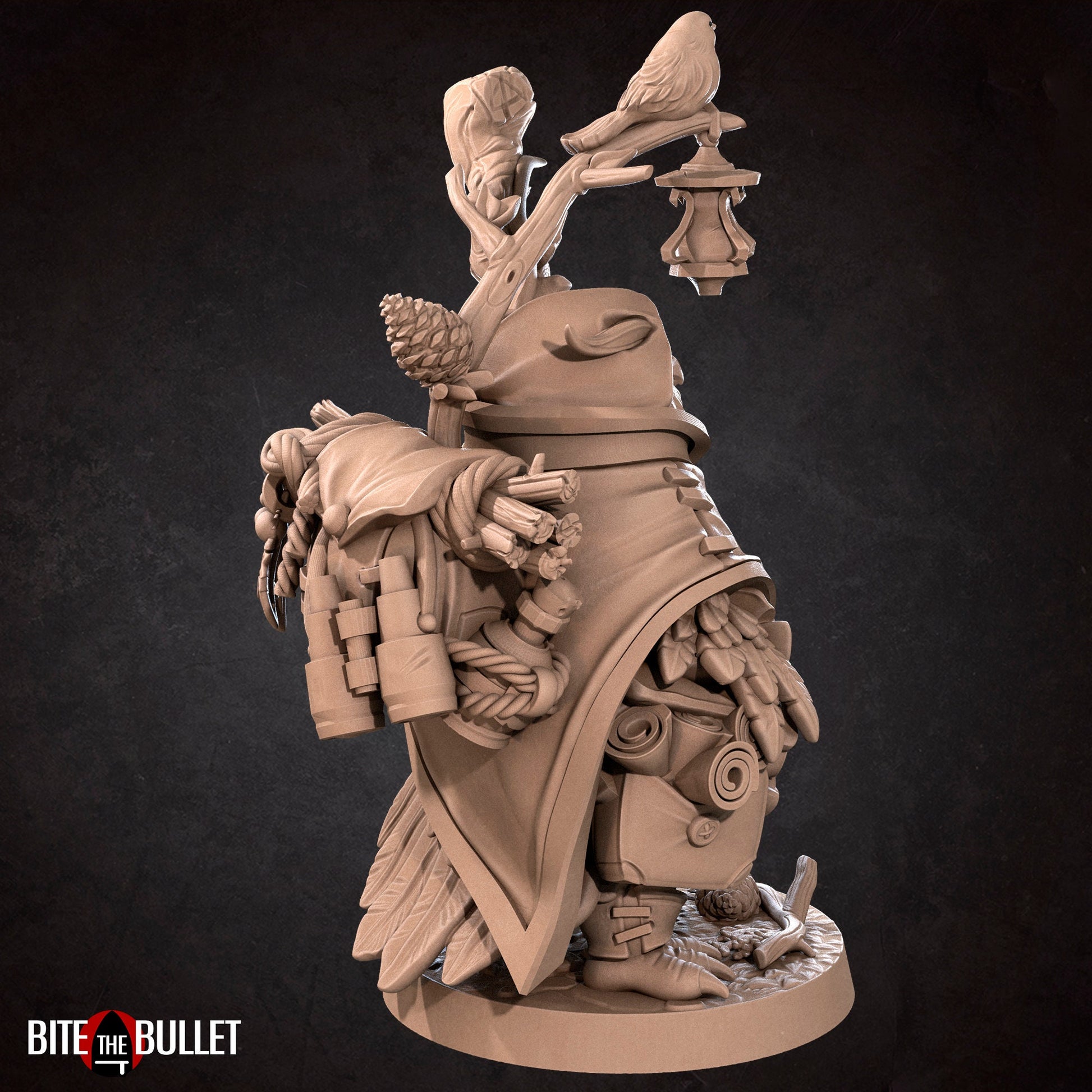 Forest Keeper Owlfolk | Bite The Bullet | Bullet Town Christmas | 35mm Scale Resin Printed Tabletop RPG Miniature Figures For DND 5E