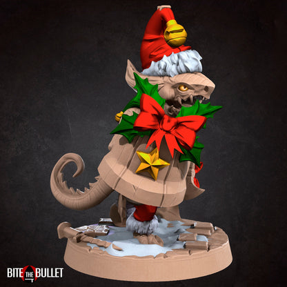 Christmas Kobold Set | Bite The Bullet | Bullet Town Christmas | 35mm Scale Resin Printed Tabletop RPG Miniature Figures For DND 5E