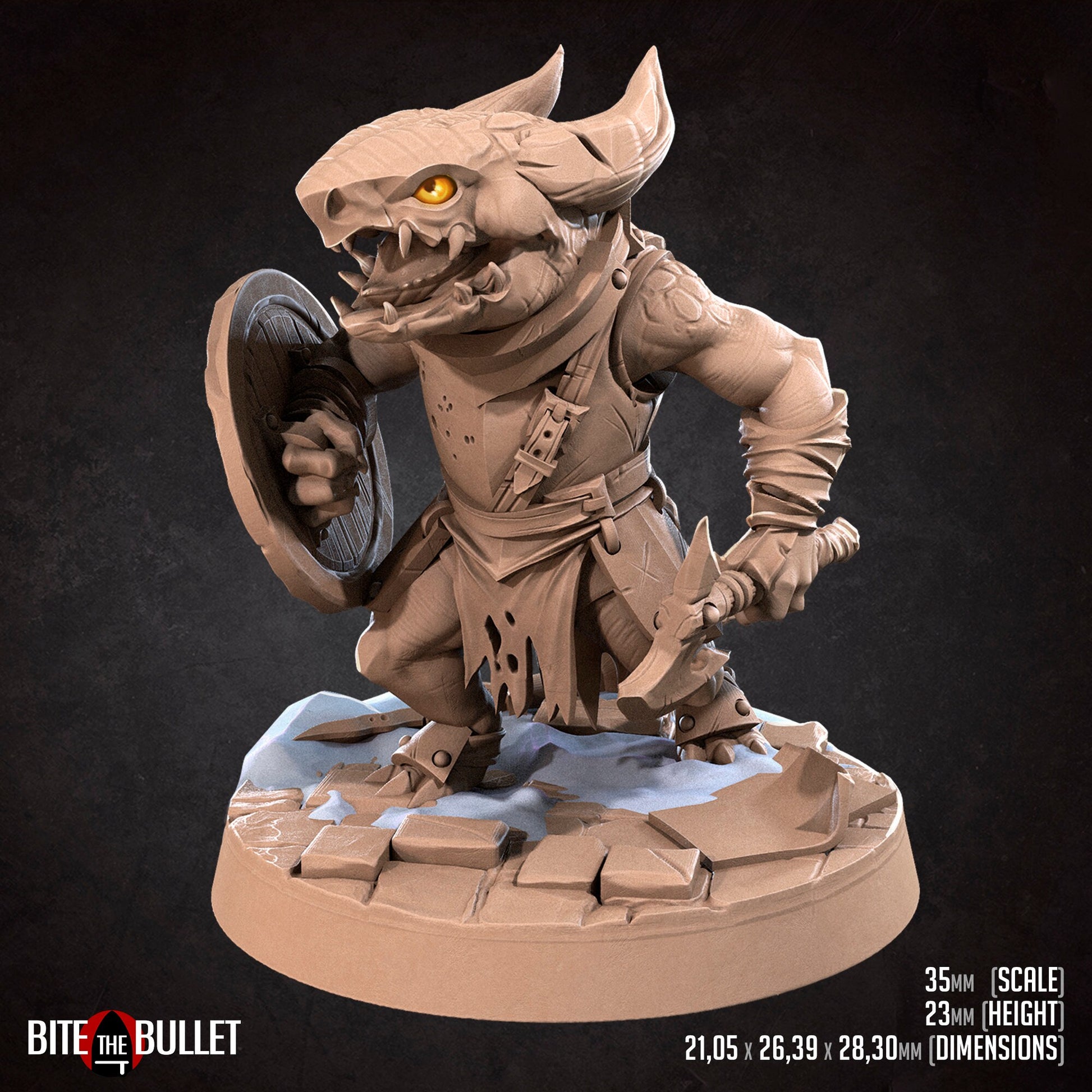Kobold Set | Bite The Bullet | Bullet Town Christmas | 35mm Scale Resin Printed Tabletop RPG Miniature Figures For DND 5E