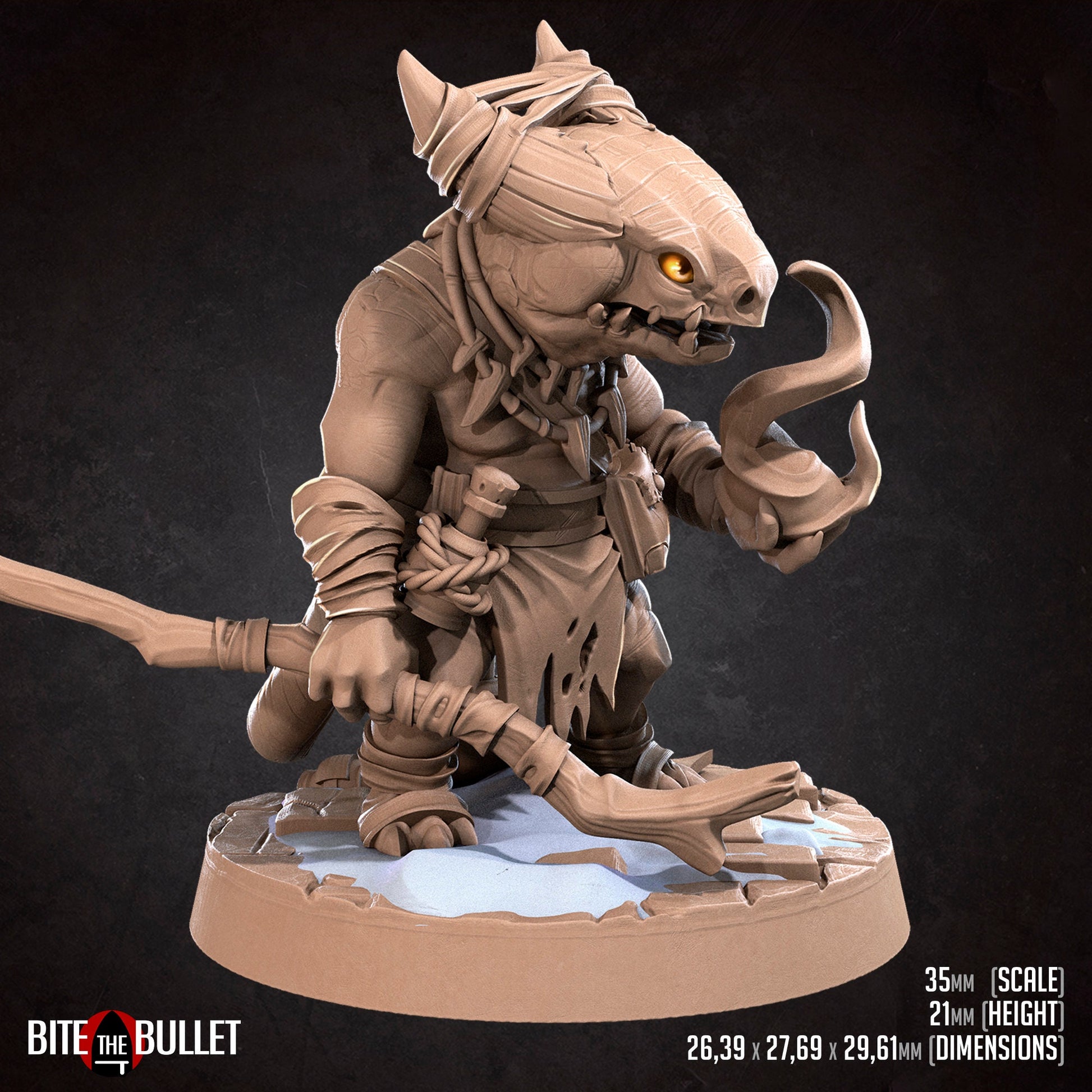 Kobold Set | Bite The Bullet | Bullet Town Christmas | 35mm Scale Resin Printed Tabletop RPG Miniature Figures For DND 5E