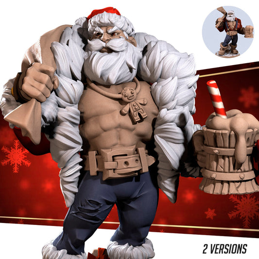 Klaus | Bite The Bullet | Sexy Santa | Bullet Town Christmas | 35mm Scale Resin Printed Tabletop RPG Miniature Figures For DND 5E