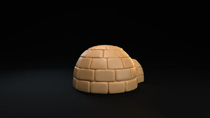 Igloo | Dragon Trappers Lodge | Winter Advent Calendar | 32mm Scale Resin Printed Tabletop RPG Terrain For DND 5E and One Page Rules