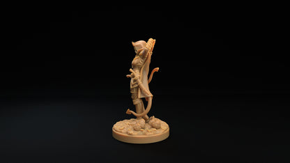 Tiefling Archer | Dragon Trappers Lodge | Winter Advent Calendar | 32mm Scale Resin Printed Tabletop RPG Figure For DND 5E and OPR