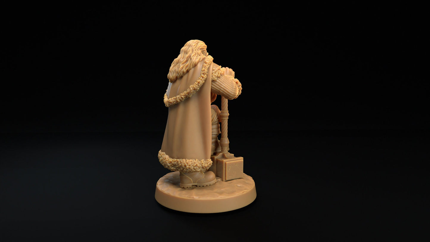 Santa | Dragon Trappers Lodge | Winter Advent Calendar | 32mm Scale Resin Printed Tabletop RPG Figure For DND 5E and OPR