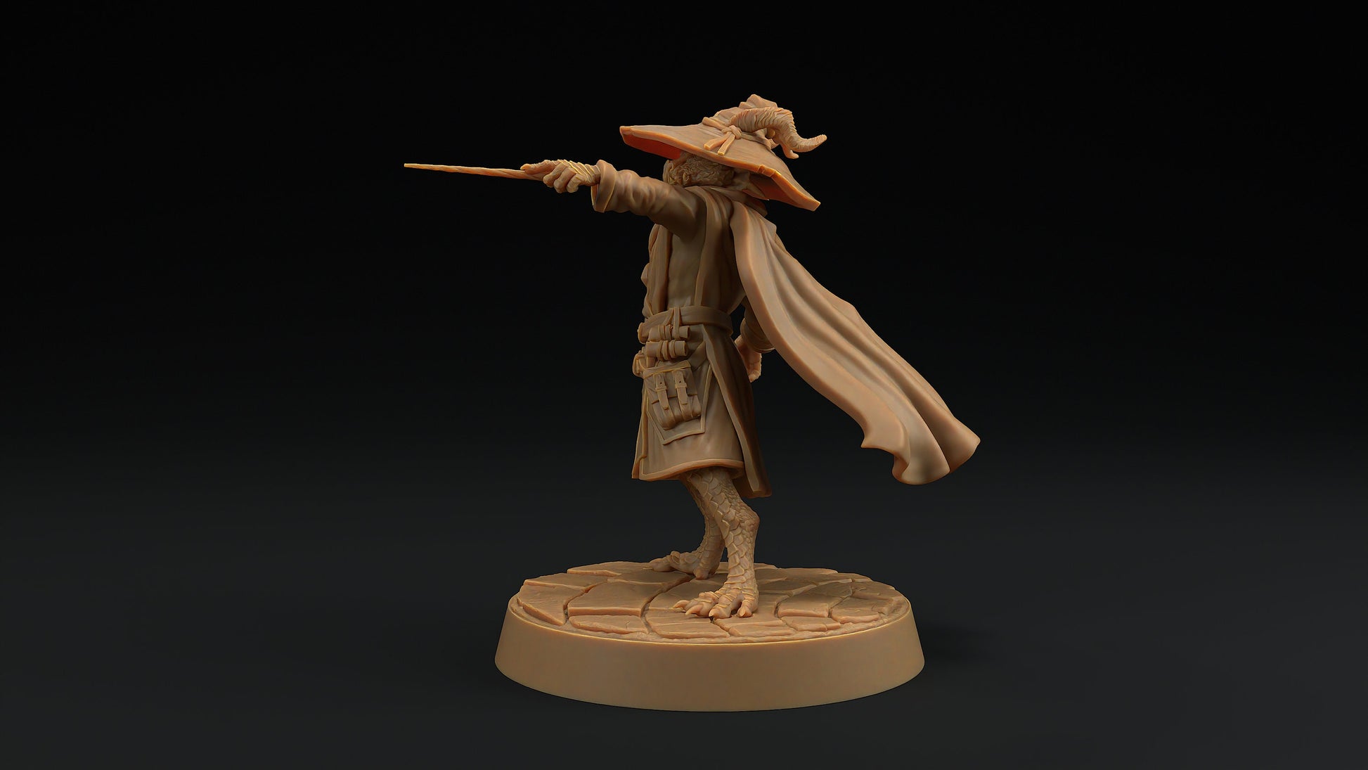 Scrymir, Draco Magus | Dragon Trappers Lodge | Draconic Hero | Wizard Dragonborn | 32mm Scale Resin Printed Tabletop RPG Figure For DND 5E