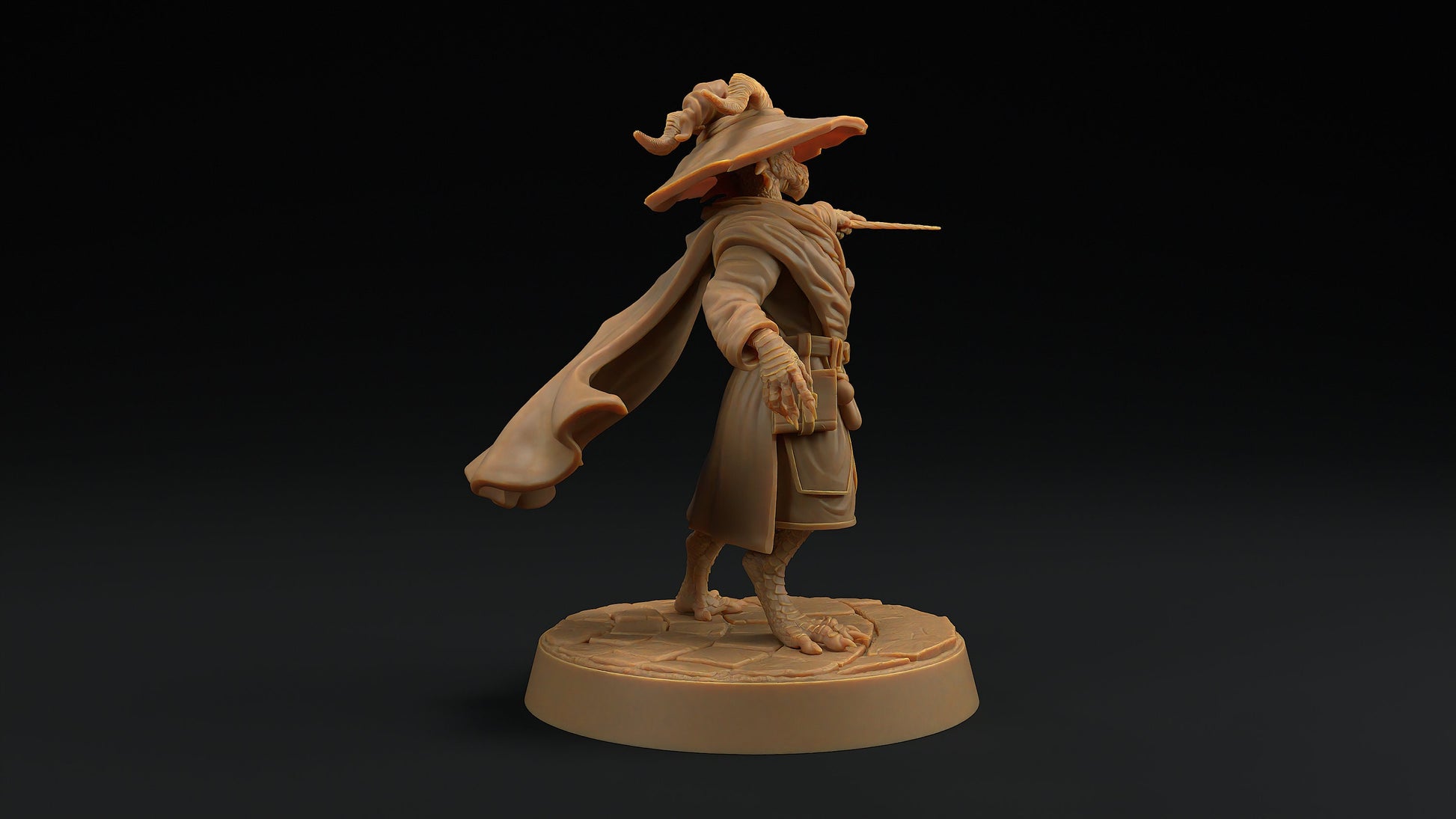 Scrymir, Draco Magus | Dragon Trappers Lodge | Draconic Hero | Wizard Dragonborn | 32mm Scale Resin Printed Tabletop RPG Figure For DND 5E
