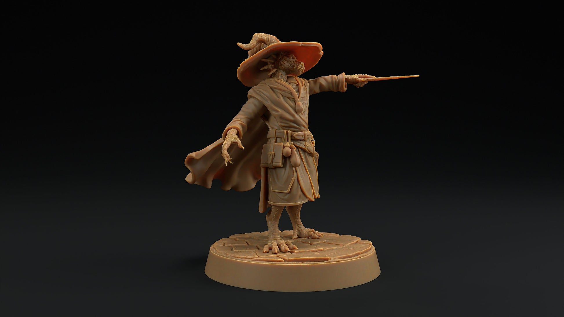 Scrymir, Draco Magus | Dragon Trappers Lodge | Draconic Hero | Wizard Dragonborn | 32mm Scale Resin Printed Tabletop RPG Figure For DND 5E