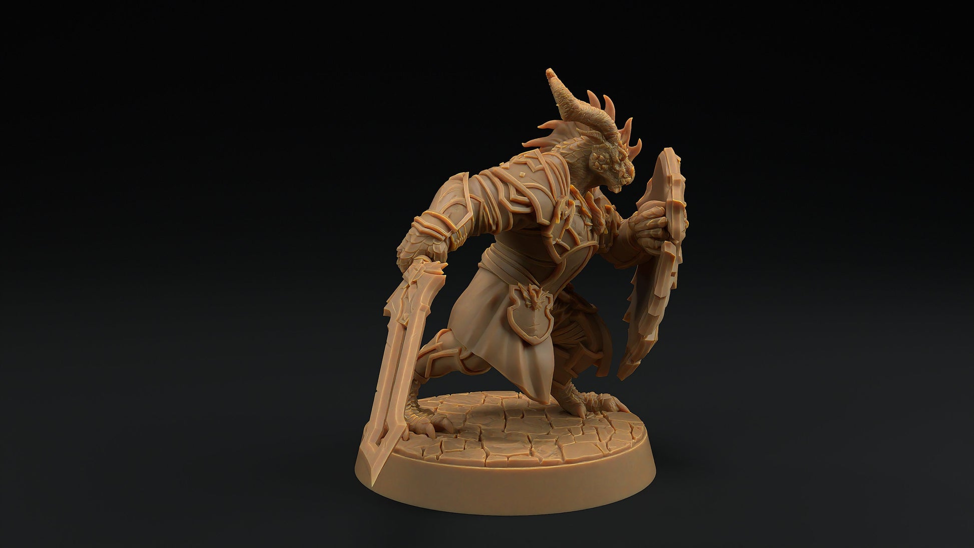 Thaedric Stormscale | Dragon Trappers Lodge | Draconic Hero | knight Dragonborn | 32mm Scale Resin Printed Tabletop RPG Figure For DND 5E