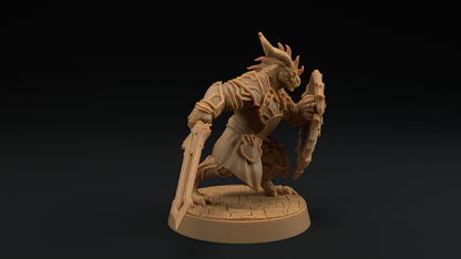 Thaedric Stormscale | Dragon Trappers Lodge | Draconic Hero | knight Dragonborn | 32mm Scale Resin Printed Tabletop RPG Figure For DND 5E