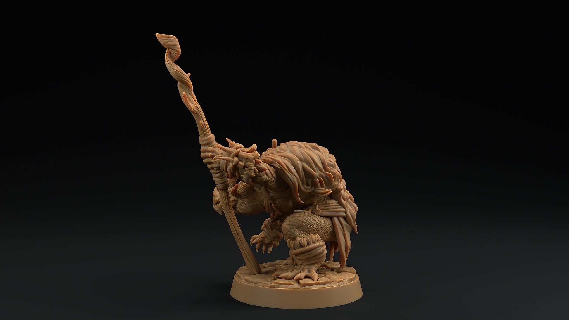 Thorneclaw Primal Caller | Dragon Trappers Lodge | Draconic Hero | Shaman Dragonborn | 32mm Scale Resin Printed Tabletop RPG Figure For DND