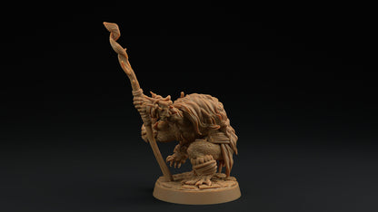 Thorneclaw Primal Caller | Dragon Trappers Lodge | Draconic Hero | Shaman Dragonborn | 32mm Scale Resin Printed Tabletop RPG Figure For DND