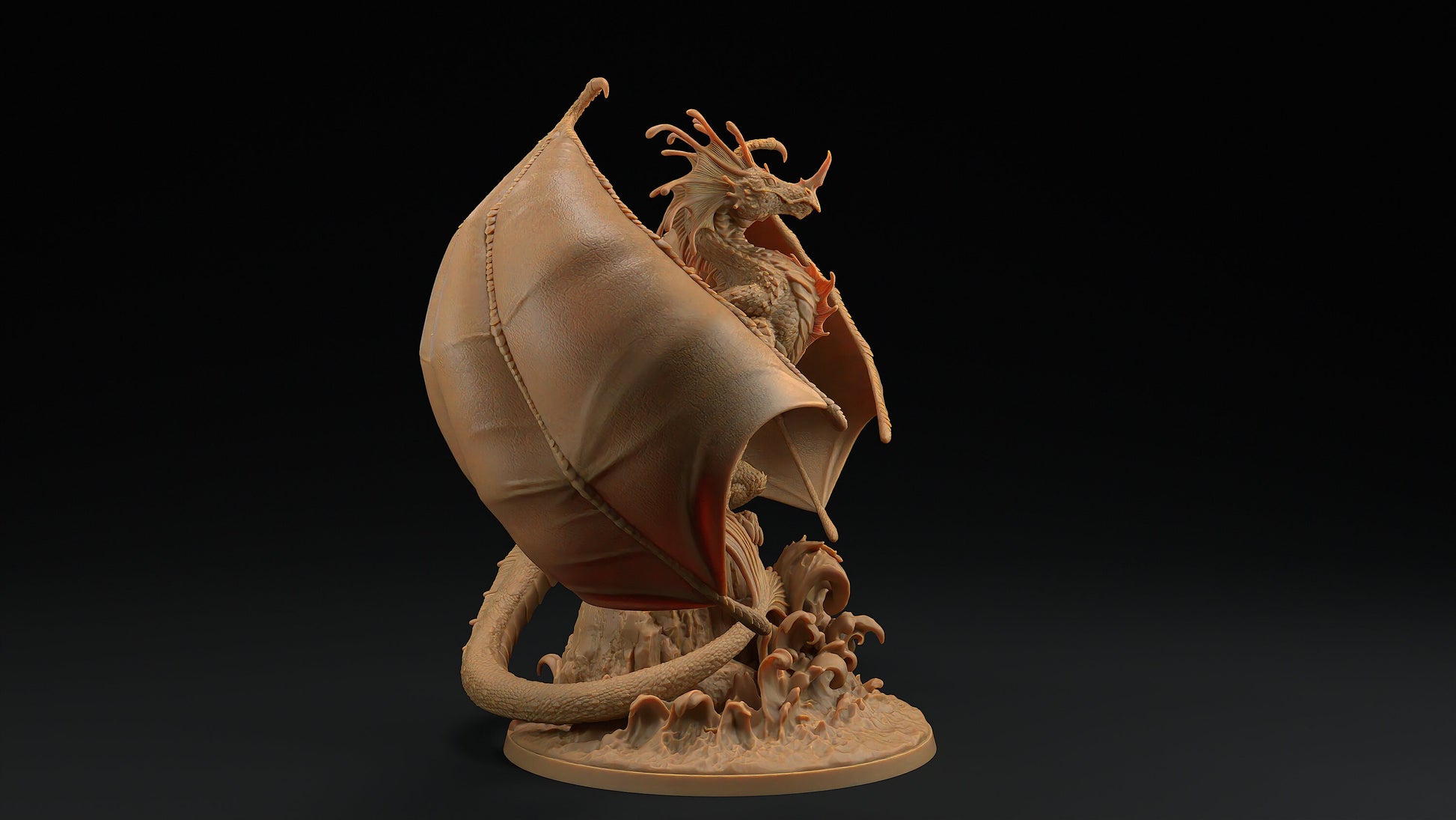 Vellithrax | Dragon Trappers Lodge | Draconic Tyrant | Tempest Storm Dragon | 32mm Scale Resin Printed Tabletop RPG Figure For DND 5E