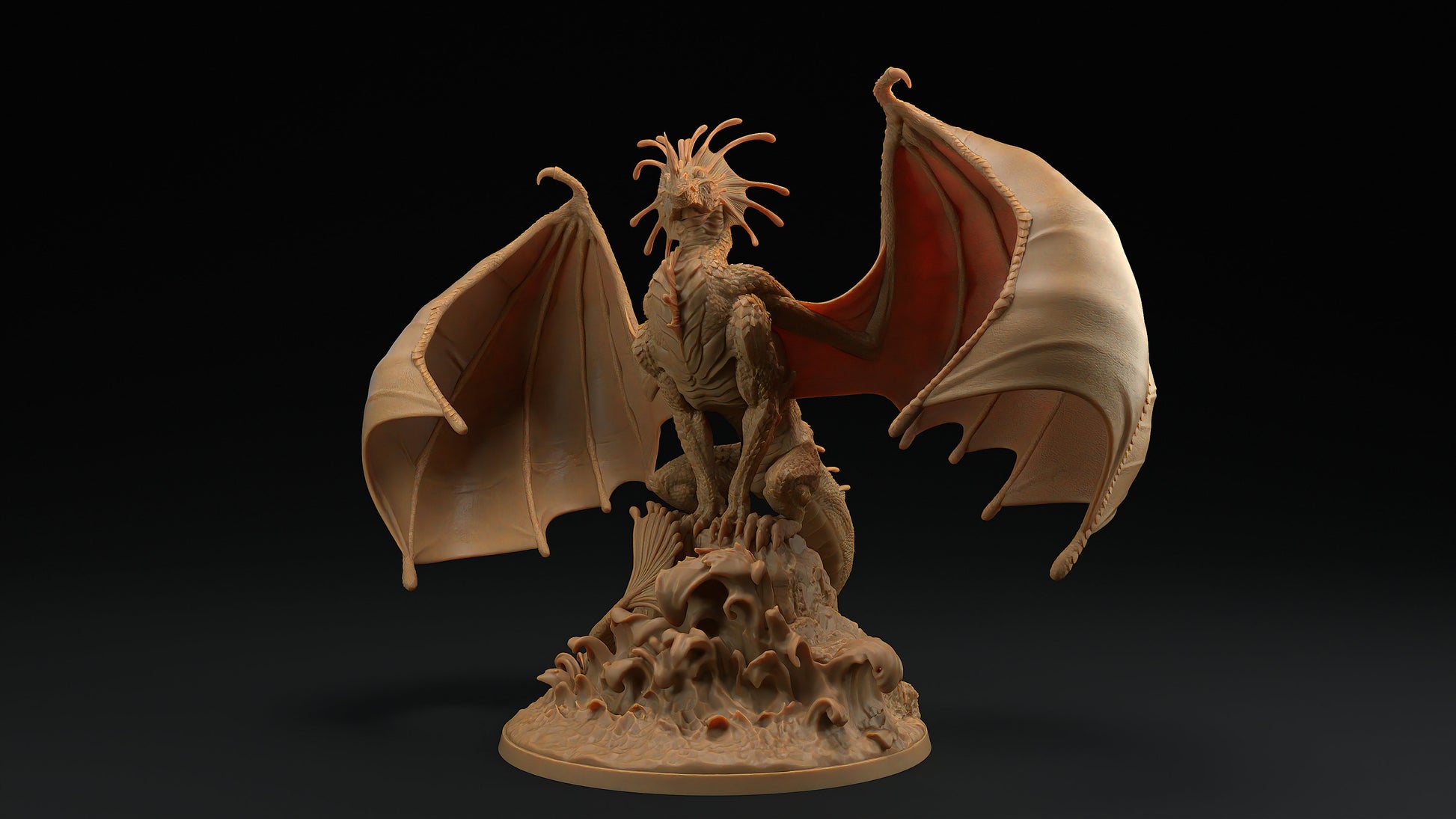 Vellithrax | Dragon Trappers Lodge | Draconic Tyrant | Tempest Storm Dragon | 32mm Scale Resin Printed Tabletop RPG Figure For DND 5E