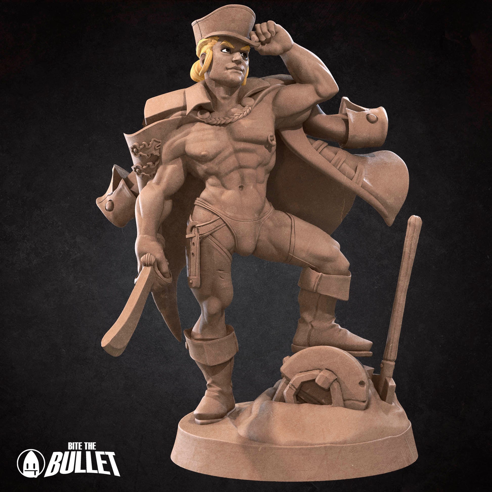 Exotic Marine | Bite The Bullet | Bullet Town Fishing Village | 35mm Scale Resin Printed Tabletop RPG Miniature Figures For DND 5E