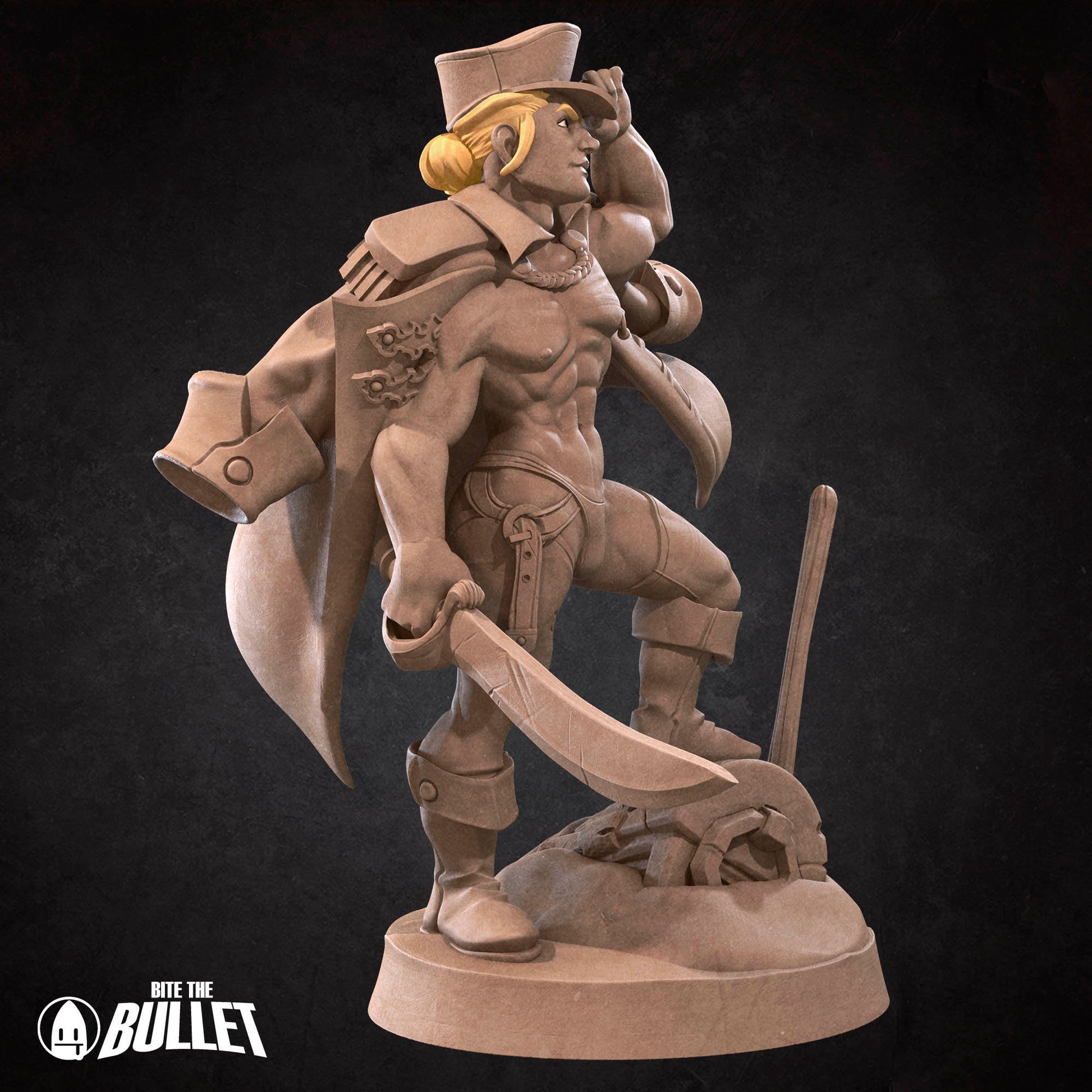 Exotic Marine | Bite The Bullet | Bullet Town Fishing Village | 35mm Scale Resin Printed Tabletop RPG Miniature Figures For DND 5E