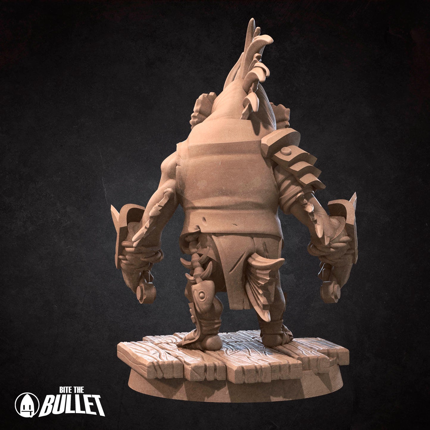 Locathah Dagger Bandit | Bite The Bullet | Bullet Town Fishing Village | 35mm Scale Resin Printed Tabletop RPG Miniature Figures For DND 5E