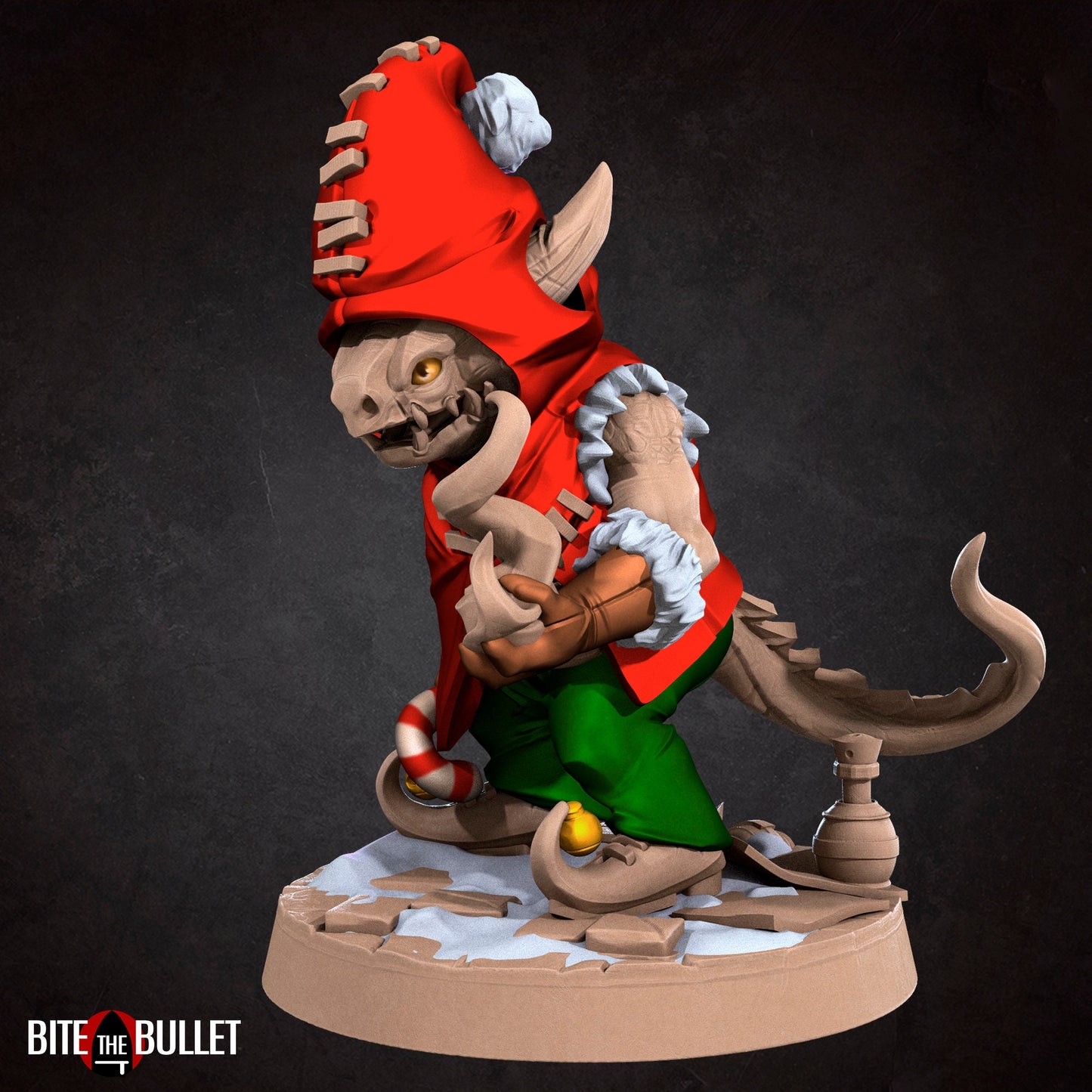 Christmas Kobold Set | Bite The Bullet | Bullet Town Christmas | 35mm Scale Resin Printed Tabletop RPG Miniature Figures For DND 5E
