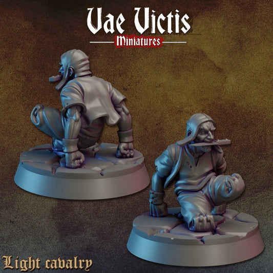 Bilateral Amputee Brawler | Vae Victis Miniatures | 32mm Scale Resin Printed Tabletop RPG Figures for Tabletop Roleplaying or Wargaming