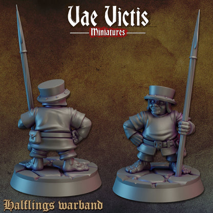 Halfling Warband Set | Vae Victis Miniatures | 32mm Scale Resin Printed Tabletop RPG Figures for Tabletop Roleplaying or Wargaming