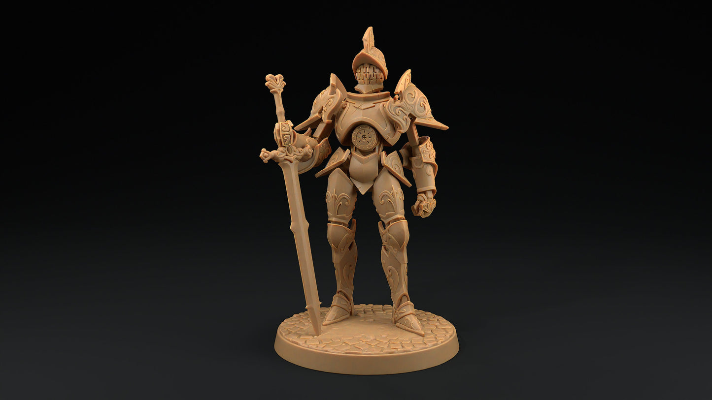 Steel Guardian | Dragon Trappers Lodge | Hero Hunters Lodge | 32mm Scale Resin Printed Tabletop RPG Figure For DND and TTRPGs