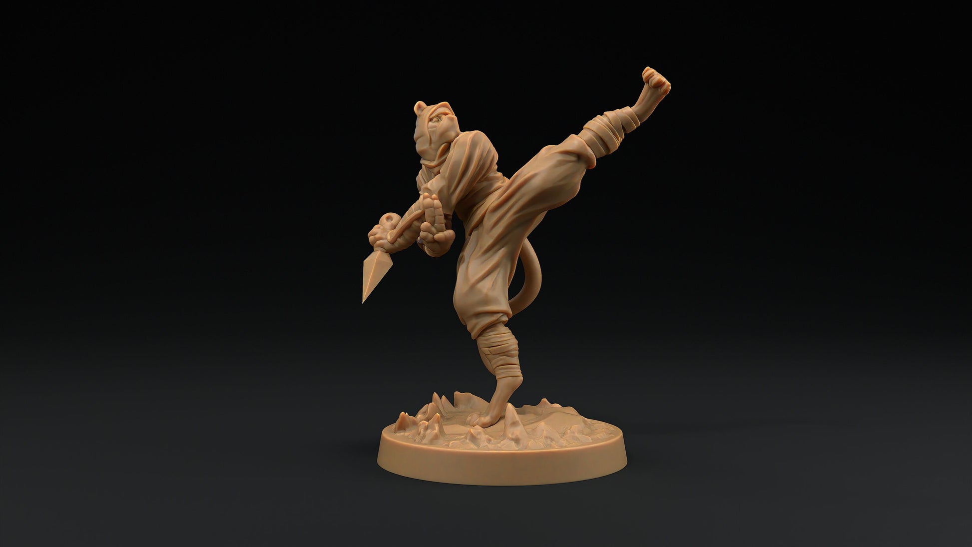 Paw Clan Ninjas Set | Dragon Trappers Lodge | Hero Hunters Lodge | 32mm Scale Resin Printed Tabletop RPG Figure For DND and TTRPGs