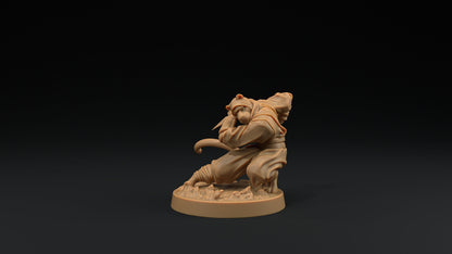 Paw Clan Ninjas Set | Dragon Trappers Lodge | Hero Hunters Lodge | 32mm Scale Resin Printed Tabletop RPG Figure For DND and TTRPGs